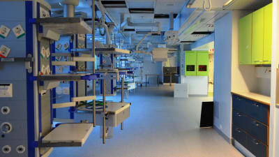 Den nya intensivvårdsavdelningen i Mejlans tornsjukhus.