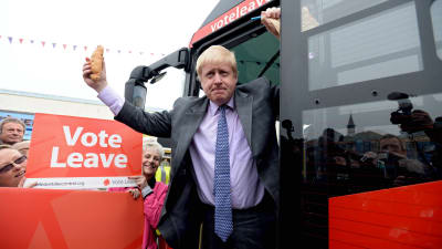 Boris Johnson under brexitkampanjen.