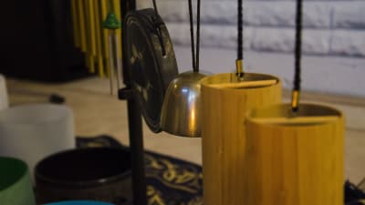 Instrument som används under ljudbad