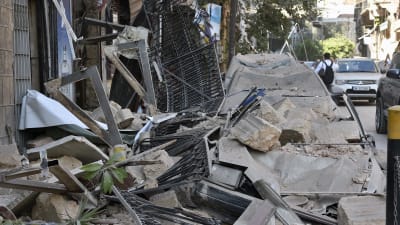 Massiv förstörelse efter explosion i Libanons huvudstad Beirut