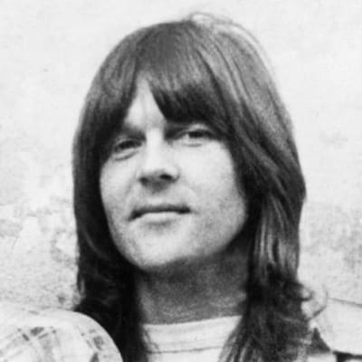 The Eagles, svartvit bild från tidigt 70-tal. Bernie Leadon, Glenn Frey, Don Henley, Randy Meisner, Don Felder.