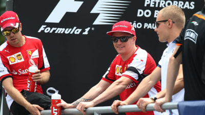 Kimi Räikkönen och Valtteri Bottas, 2015.