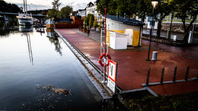 Högvatten i stadsmiljö