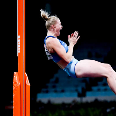 Wilma Murto jublar efter EM-guld.