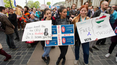 Universitetet CEU, som betyder Central European University, har blivit hårt ansatt av ungerska premiärministern Viktor Orbans parti.
