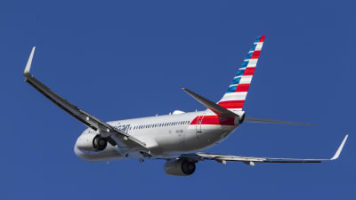 Ett American Airlines-plan av typen Boeing 737-800 lyfte från flygplatsen i Arlington, Virginia på tisdagen den 12.3.