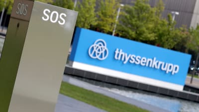 Stålkoncernen Thyssenkrupp i Essen, Tyskland
