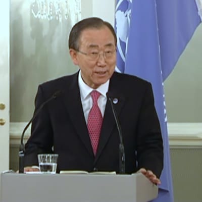 YK:n pääsihteerin Ban Ki-moon.