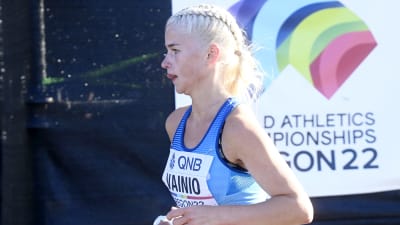 Aliisa Vainio tog en fin 16:e på maraton plats i Euge-VM.