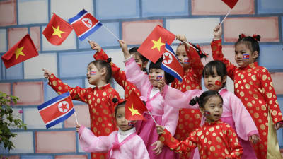 Kim Jong-Un väntas besöka detta "vänskapsdaghem" i Hanoi under sitt besök i Vietnam som avslutas på lördagen