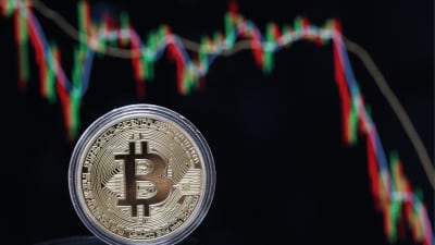 Mynt med Bitcoinmotiv