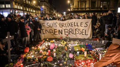 Reaktioner på terrorattacken i Bryssel den 22 mars 2016.