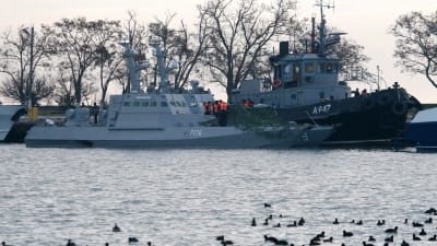 Den ukrainska marinens fartyg i Kertj