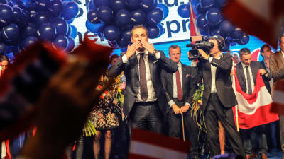 Det högerpopulistiska österrikiska frihetspartiets ledare Heinz-Christian Strache