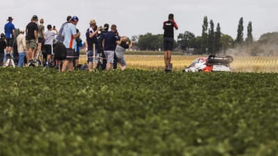 Esapekka Lappi kör i Belgien.