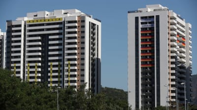 Australiens och Tysklands idrottare ska bo i de här byggnaderna i OS-byn i Rio de Janeiro.
