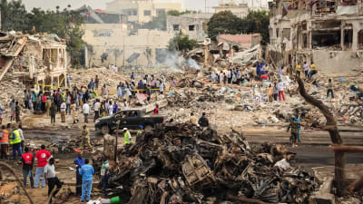 Över 300 människor dog i det värsta terrordådet i Somalias historia.