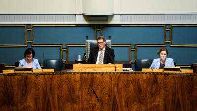 Riksdagens talman Matti Vanhanen