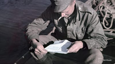 Kirje kotoa. Kuvattu 13-21.7.1942.