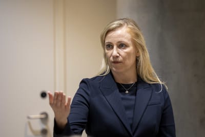 OAJ:s ordförande Katarina Murto i närbild.