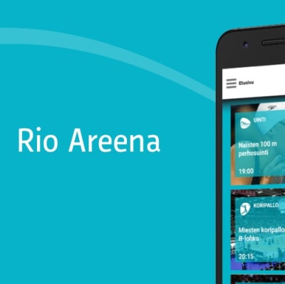 markkinoinnin kuva Rio Areena sovelluksesta