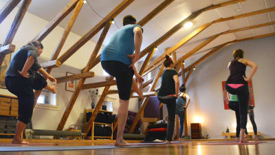 Joga på jogavinden i Borgå