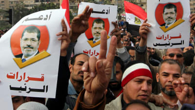 Demonstraion i Kairo för president Mohammed Mursi