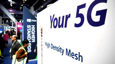 Vy från elektronikmässan Consumer Electronics Show i Las Vegas den 9 januari 2020.