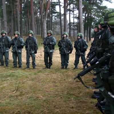 Ruotsalaisia sotilaita.