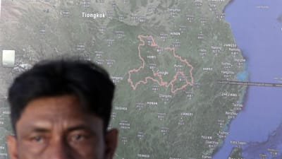Karta över Kina