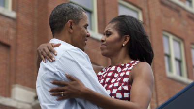 Barack Obama och Michelle Obama.