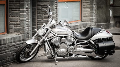 En Harley-Davidson motorcykel