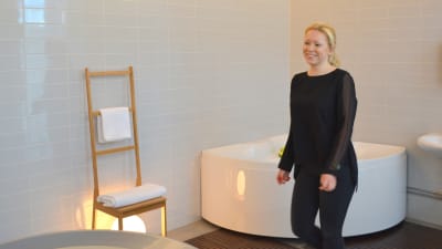 Cecilia Ekman på Ortimas spaavdelning.