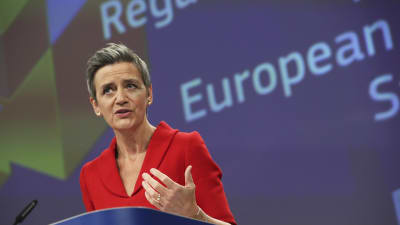 EU-kommissionens vice verkställande ordförande Margrethe Vestager. 