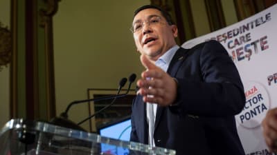 Rumäniens premiärminister Victor Ponta väntades vinna presidentvalet i november 2014.