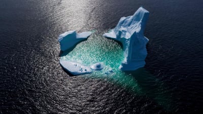 Ett isberg i Newfoundland, Kanada. 
