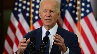 USA:s president Joe Biden talar