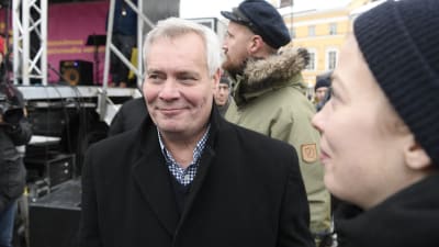 SDP:S ordförande Antti Rinne i Helsingfors den 2 februari 2018.