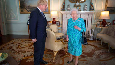 Boris Johnson och drottning Elisabeth träffades i Buckingham Palace, London 24.7.2019