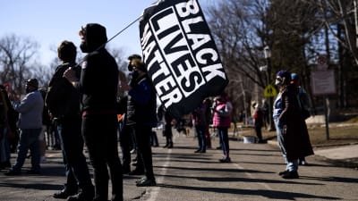 "Black Lives Matter"-demonstration i Minnesota i mars 2021