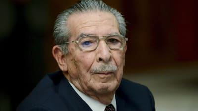 Guatemalas förre diktator Efraín Ríos Montt.