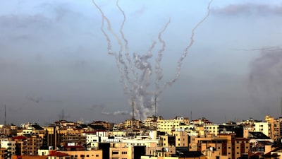 Raketer har avfyrats mot Israel från Gaza den 10 maj 2021 i samband med demonstrationer under Jerusalem-dagen.