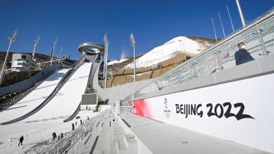 Backhoppningsstadion som ska användas i OS-spelen i Peking 2022.