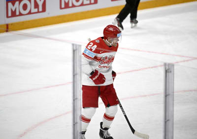 Nikolaj Ehlers i Danmarks tröja.