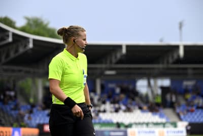 Heini Hyvönen under matchen mellan HJK och FC Lahti i fotbollsligan.