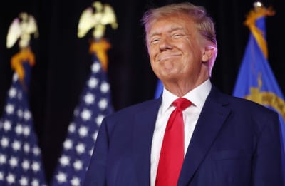 USA:s expresident Donald Trump på ett kampanjmöte i Las Vegas den 8 juli. 