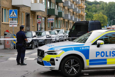 Polis i Göteborg.