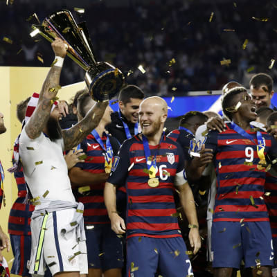 USA vann Gold Cup i fotboll år 2017. 