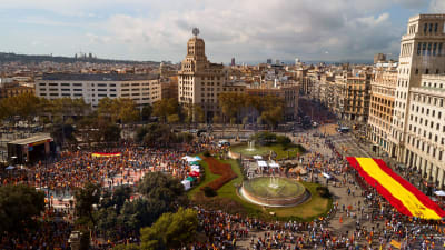 Demonstration i Barcelona 12.10.2019