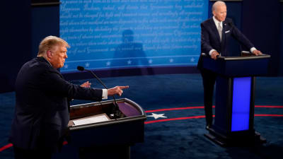 Donald Trump och Joe Biden i tv-debatt 29.9.2020